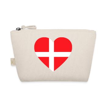 Coeur Danemark Scandinavie amour - Trousse biologique - nature - Devant