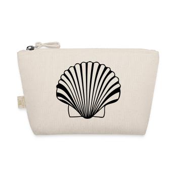 great scallop shell shell of the Compostela paths - Organic Pouch - nature - Front