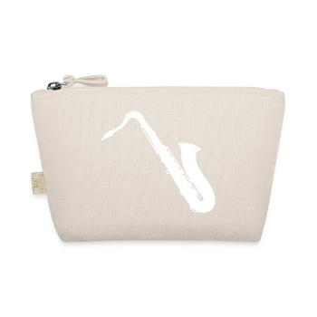 Saxophonist Saxophone - Design - Organic Pouch - nature - Front