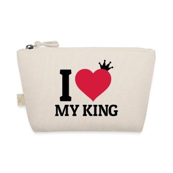 I love my King - Bio-Täschchen - Natur - Vorne