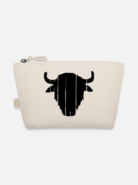Vintage Buffalo Skull - Trousse biologique - nature - Devant