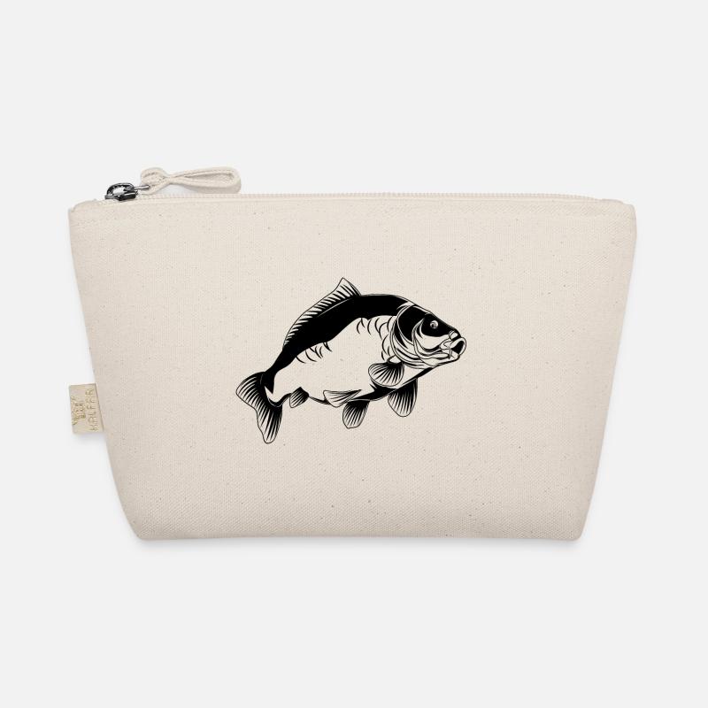 Fishing gear carp catching mirror carp image Organic Pouch