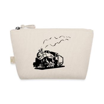 dampflok railroad locomotive romance - Organic Pouch - nature - Front