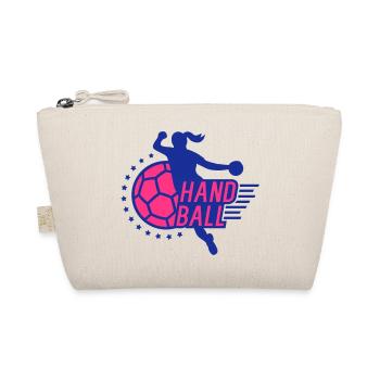 Handball (Spielerin) - Bio-Täschchen - Natur - Vorne