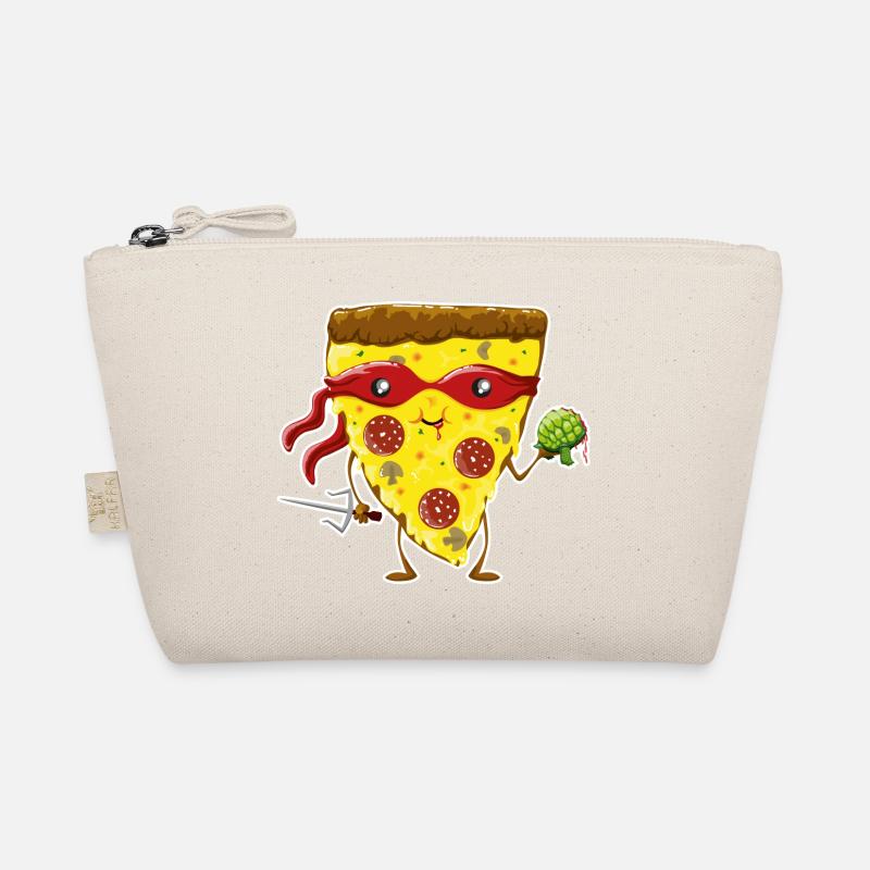 Ninja Pizza eats turtle Organic Pouch