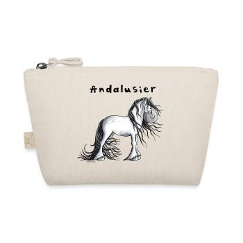 Knuffiger Andalusier - Bio-Täschchen - Natur - Vorne