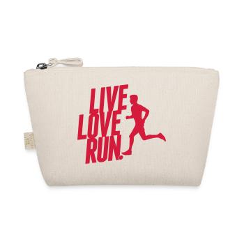 Live love run - Bio-Täschchen - Natur - Vorne