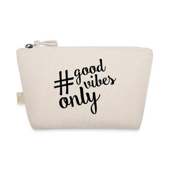 good vibes hashtag only - Bio-Täschchen - Natur - Vorne
