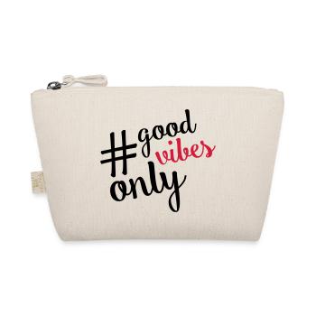 good vibes hashtag - Bio-Täschchen - Natur - Vorne
