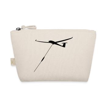 Windenstart Segelflieger Geschenk Flieschen - Bio-Täschchen - Natur - Vorne