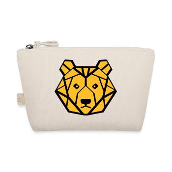 baer symetrisch - Bio-Täschchen - Natur - Vorne