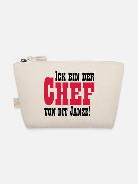 Chef von dit janze - Bio-Täschchen - Natur - Vorne