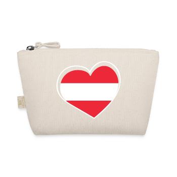 Austria heart - Organic Pouch - nature - Front