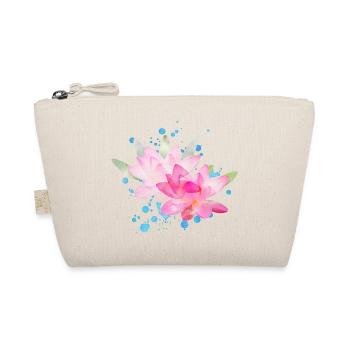 Yoga lotus flowers - Organic Pouch - nature - Front