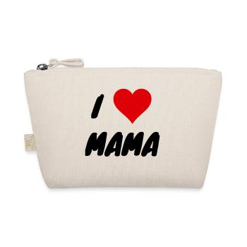 I LOVE MAMA, mother's day, mama is sweet, mother # - Organic Pouch - nature - Front