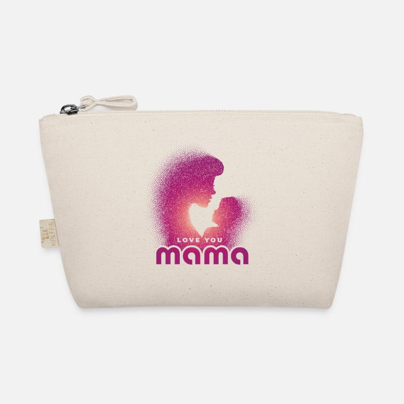 Love you Mama - Mutter mit Kind Bio-Täschchen