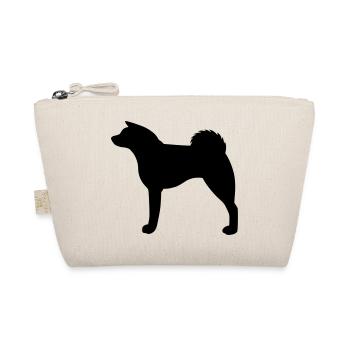 Akita inu silhouette - Organic Pouch - nature - Front