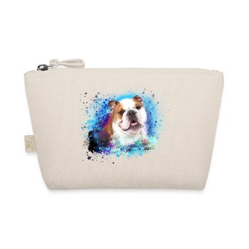 englische Bulldogge,hund, bunt, graffiti,bulldogge - Bio-Täschchen - Natur - Vorne