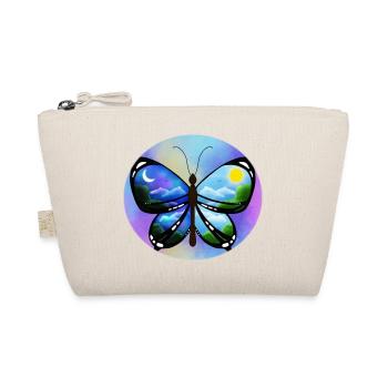Blauer Schmetterling Natur Amazonas - Bio-Täschchen - Natur - Vorne