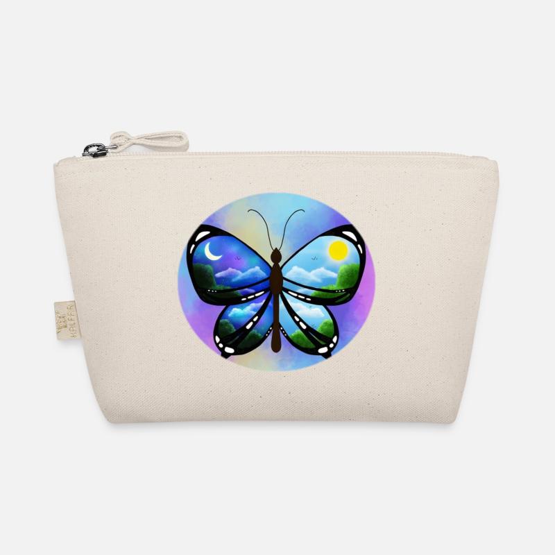 Blue Butterfly nature amazon Organic Pouch