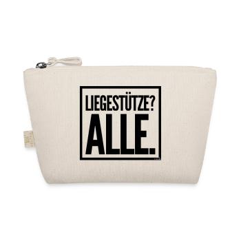 Liegestützen - Bio-Täschchen - Natur - Vorne