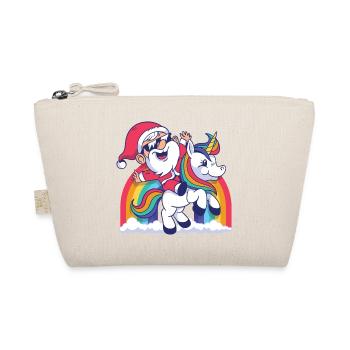 2440 santa unicorn tshirt PR hoodie - Organic Pouch - nature - Front