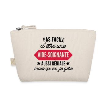 aide soignante et géniale - Trousse biologique - nature - Devant