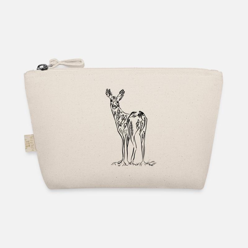 Eichelhirsch schwarz Bio-Täschchen