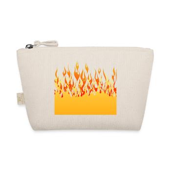 Feuer Flamme Flamme Wand - Bio-Täschchen - Natur - Vorne