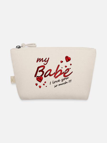 my babe i love you so much - Organic Pouch - nature