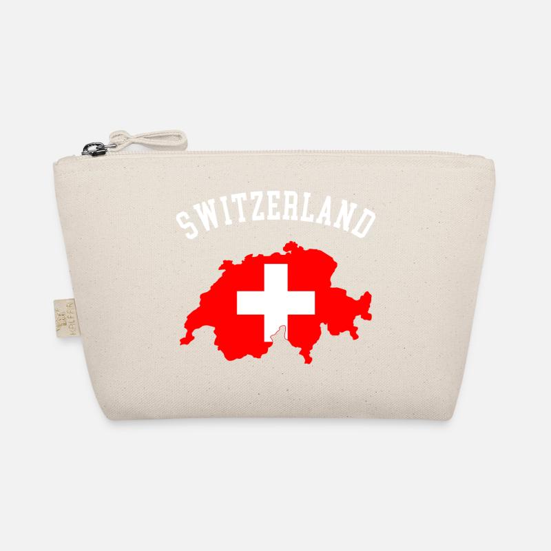 Schweizer Flaggenkarte Bio-Täschchen