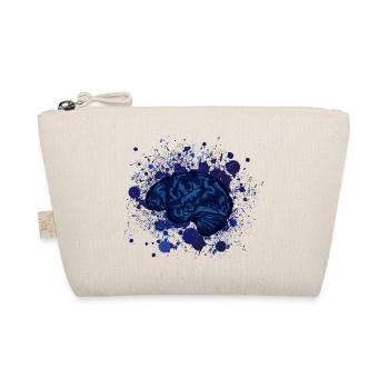 brain brains design fancy stain - Organic Pouch - nature - Front