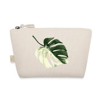 Monstera Premium Design - Bio-Täschchen - Natur - Vorne