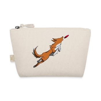 Discdog freestyle Entfernung Hund braun - Bio-Täschchen - Natur - Vorne