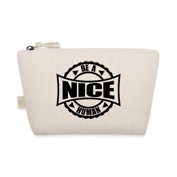 Stamp Round Nice - Organic Pouch - nature - Front