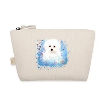 malteser ,chien blanc ,chien, peinture,doodle - Trousse biologique - nature - Devant