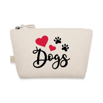 Dog Heart Dog Paw Dog Lover Dog Love - Organic Pouch - nature - Front