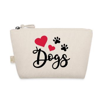 Dog paw dog paw dog lover dog love - Organic Pouch - nature - Front