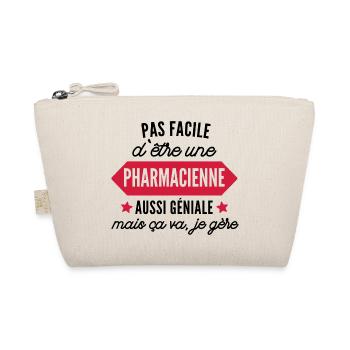 pharmacienne aussi géniale / humour pharmacienne - Trousse biologique - nature - Devant