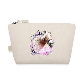 horse,haflinger, graffiti, painting, blue, horses, - Organic Pouch - nature - Front
