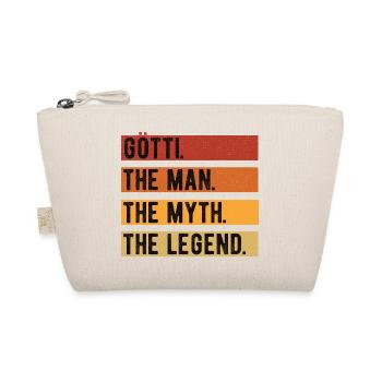 Götti The Man The Myth The Legend Taufgötti - Bio-Täschchen - Natur - Vorne