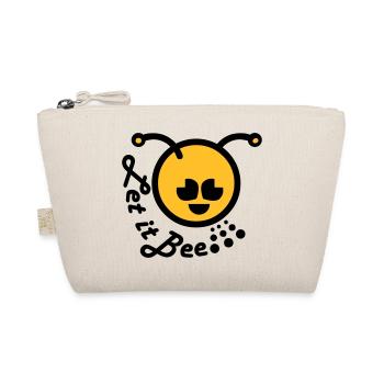 Let it bee happy emoticon - Organic Pouch - nature - Front