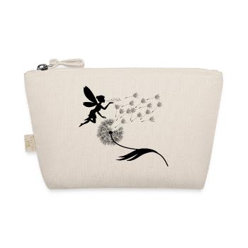 Schmetterlingdesign Pusteblumen Wiese Herzen Feen - Bio-Täschchen - Natur - Vorne