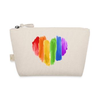 Arc-en-ciel LGBT Coeur Gay Pride Csd - Trousse biologique - nature - Devant