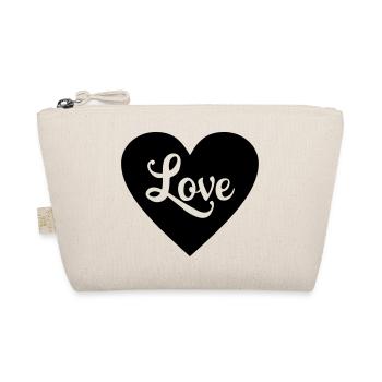 Love Heart - Organic Pouch - nature - Front