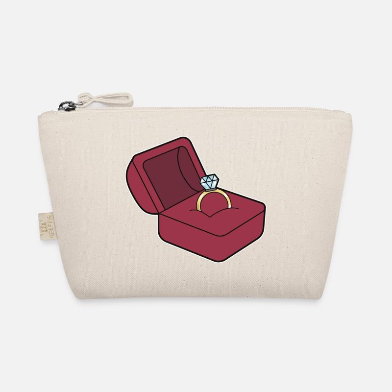 Wedding ring marriage proposal Organic Pouch