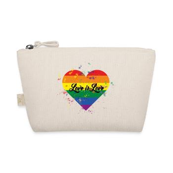 Love Wins, Love isLove Coeur - Trousse biologique - nature - Devant