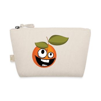 Glückliche Orange - Bio-Täschchen - Natur - Vorne