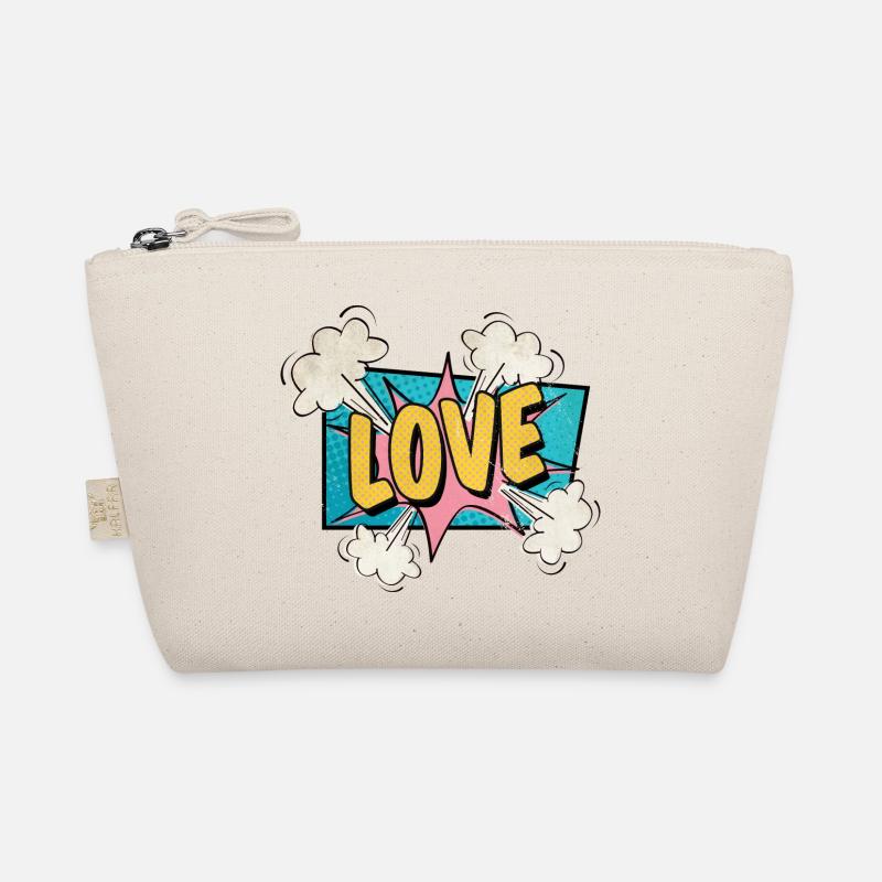 Love exploding Comic Style verliebt Geschenk Bio-Täschchen