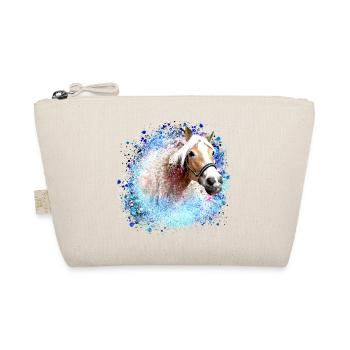 horse,haflinger, graffiti, painting,blue, horses, - Organic Pouch - nature - Front